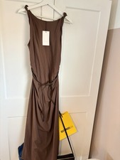 Zara Brown Textured Belted