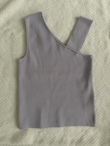 Dstld one shoulder tank lilac - dstld,