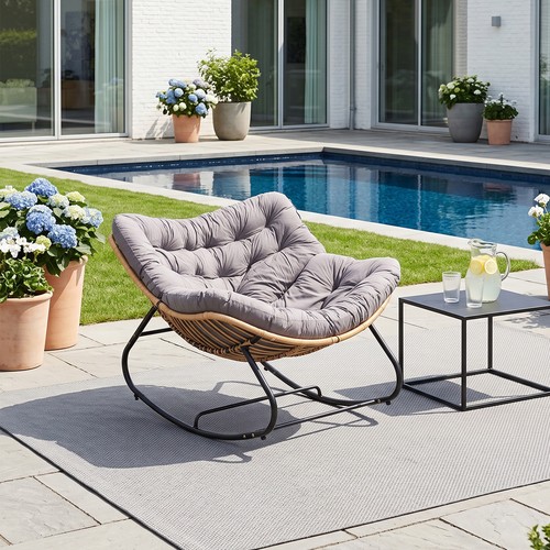 Outdoor rocking chair with - outdoor,