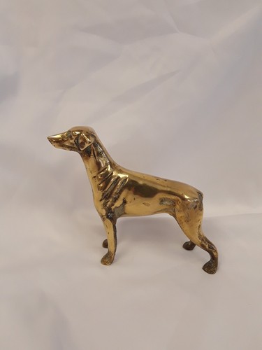 Vintage brass weimaraner - vintage,