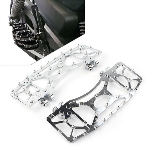 Chrome wide foot pegs - wide,