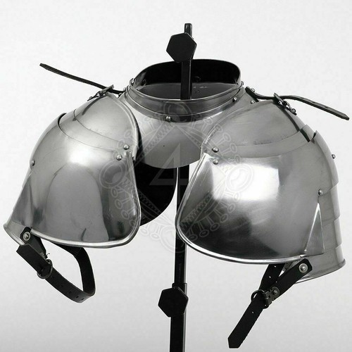 Gorget and pauldrons medieval - gorget,