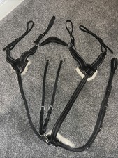 Full Size Black Leather Shires