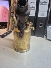 Monitor No.26 Vintage Brass Paraffin Blow Torch Lamp British-Made