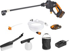 Worx WG620E.4 Hydroshot – 320 PSI Cordless Pressure Washer with 2 Batteries