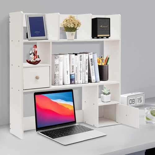 White wooden desktop - white,