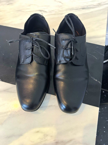 Next men black leather derby - men's,