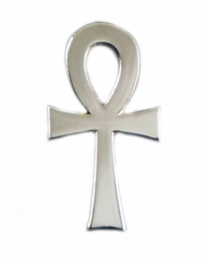 Ankh metal enamel pin - ankh,