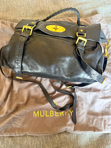 Mulberry alexa black - alexa, pebbled