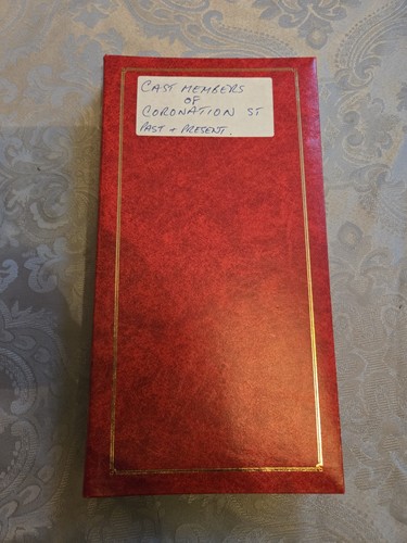 Coronation street cast - cast, signed