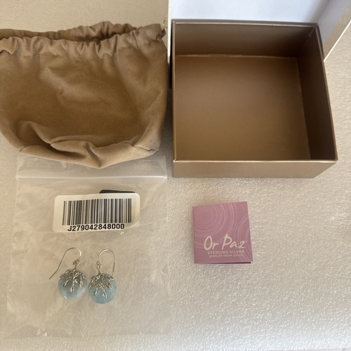Qvc paz 925 silver earrings - or,