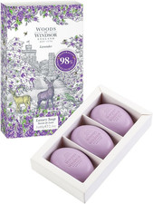 Woods Of Windsor Lavender Luxury Soap 3 x 60g Moisturising Soap Bar