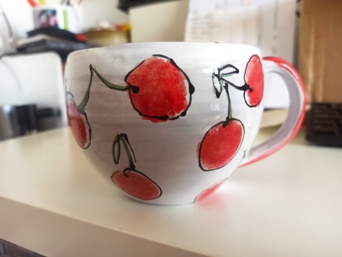 Cherry pattern hand - cherry,
