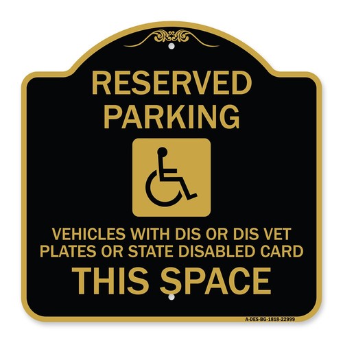 Reserved parking vehicles with - reserved,