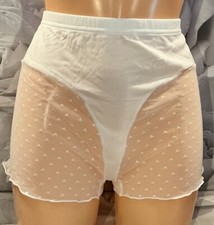 Womens CD TV Stretch French Knickers Lingerie Panties Briefs Size XL  14/16