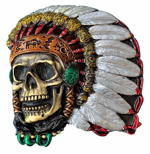 Indian chief skull - chief, belt