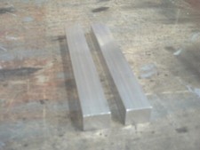 QTY 2  ALUMINIUM FLAT BAR