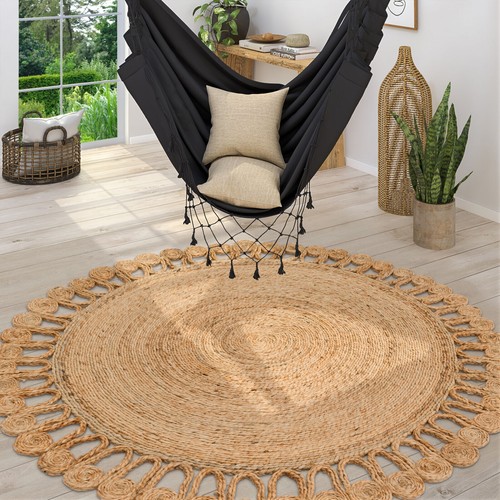 Jute round rug - round,