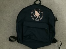 Girls Navy Blue Horse Backpack Rucksack 