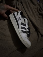 Adidas Women's 9.5 Clean Old School Low Top Shoes Black White Sneakers #12878945