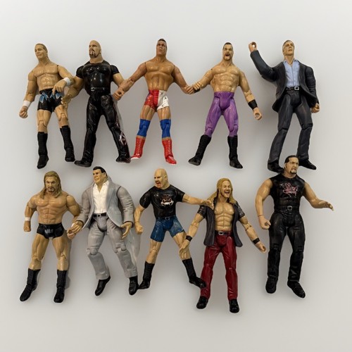10x wwe jakks titan tron - wwe, live