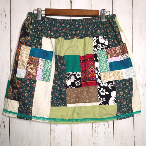 Handmade patchwork mini - mini, skirt