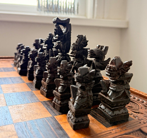 Vintage balinese hand - balinese, hand-carved