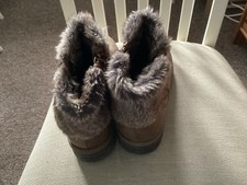 Ladies T U Faux Fur Trim  Zip