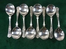 Nice vintage soup spoons - soup,