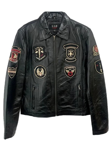 Promo black leather fighter - promo,