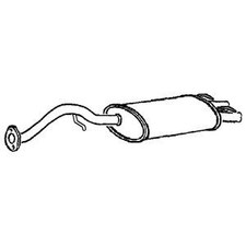 Exhaust Tail Pipe With Back