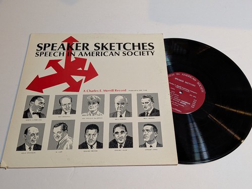 Speaker sketches speech - sketches, in