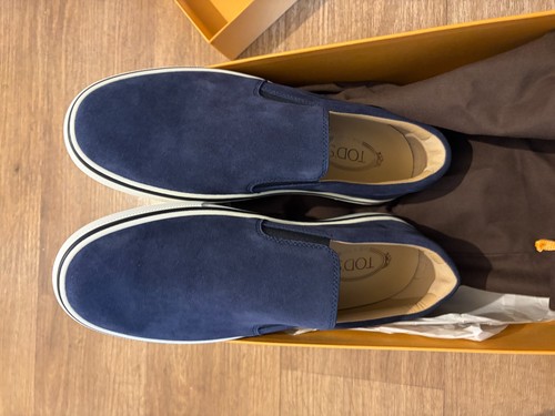 Tods slip casetta blue - casetta, nubuck