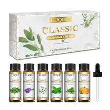 Essential Oils Set 6*10ML Aromatherapy 100% Pure Fragrances Oil Diffuser Burner
