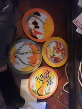 4 Wedgwood Clarice Cliff Plates