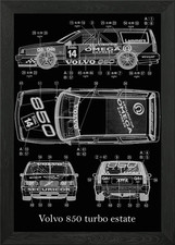 Volvo 850 turbo estate Framed