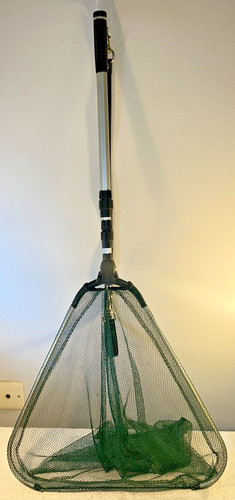 Folding extending landing net - extending,
