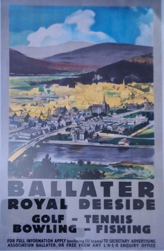 Ballater framed reprint of - reprint,