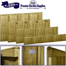 Premier Feather Edge Panels Garden Overlap Timber Fencing Width: 6ft (183cm)