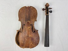 Antique Violin 4/4 Maple Late 1800s Early 1900s Repaired By Simon Rosen DAMAGED