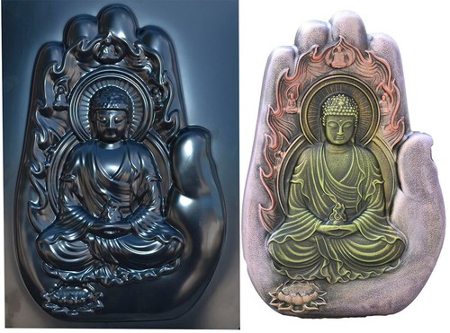 Buddha plastic mold - plastic, plaster