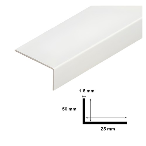 White plastic pvc corner - plastic,