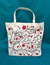 Shoulder Bag - Handmade Floral Embroidered Shoulder Bag -  Tote Bag Trendy Bag