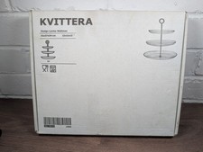 Ikea Kvittera Clear Glass 3 Tier Cake Stand - Boxed - Opened But Unused