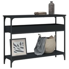 Console Table Black Engineered