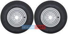 Pair of 145x10 Trailer Wheel &