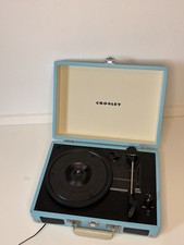Crosley Cruiser 3 Speed Turntable Vinyl Record Player Blue & White CR8005A-TU