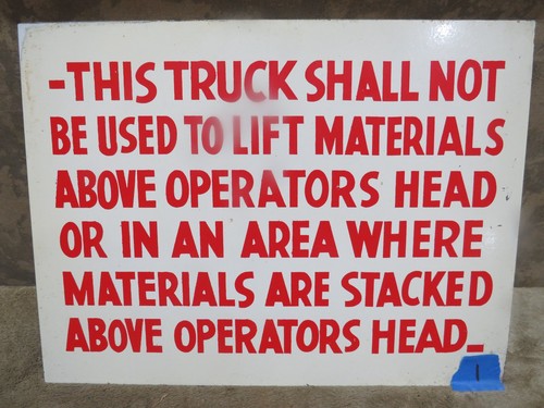 Vintage metal enamel warning - vintage,