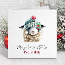 Personalised Christmas Sheep