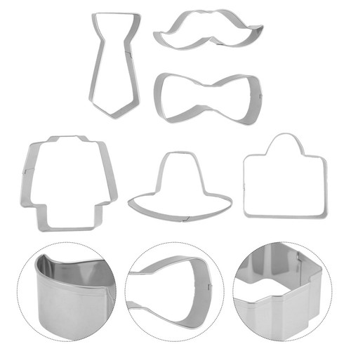 6pcs silver stainless steel - 6pcs,
